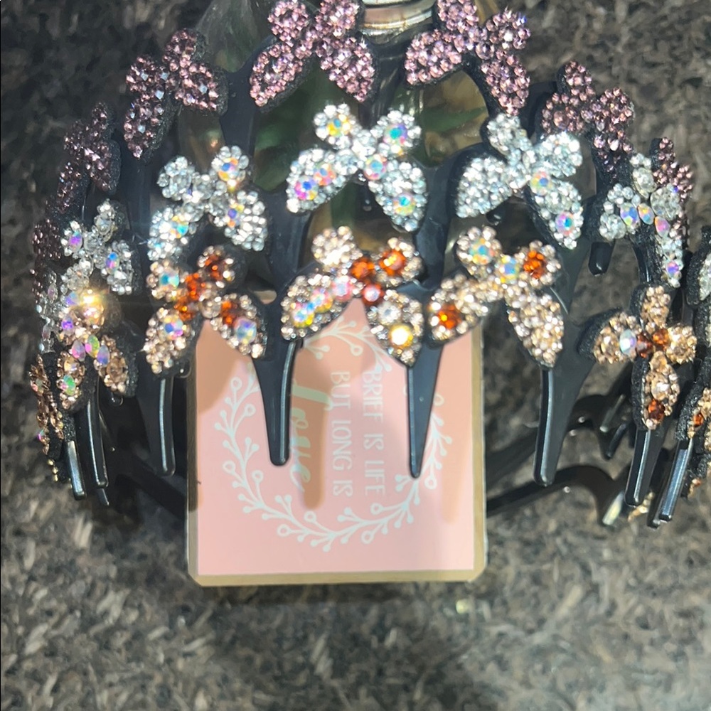 Elegant Crystal Butterfly Hairbands